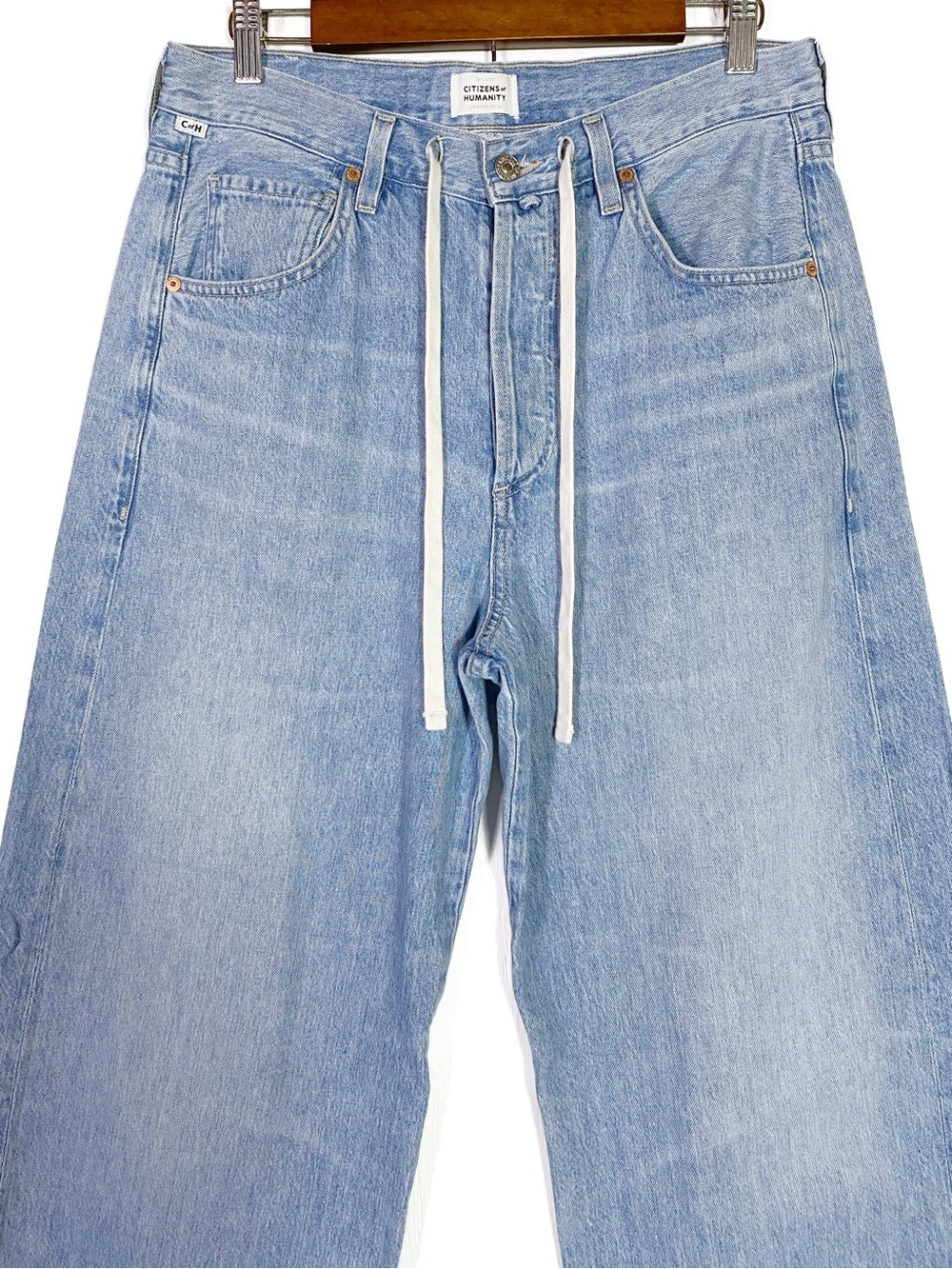 Citizens of Humanity Brynn Drawstring Trouser Jeans Blue Lace - Picture 4 of 7